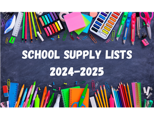 School Supply Lists by Grade